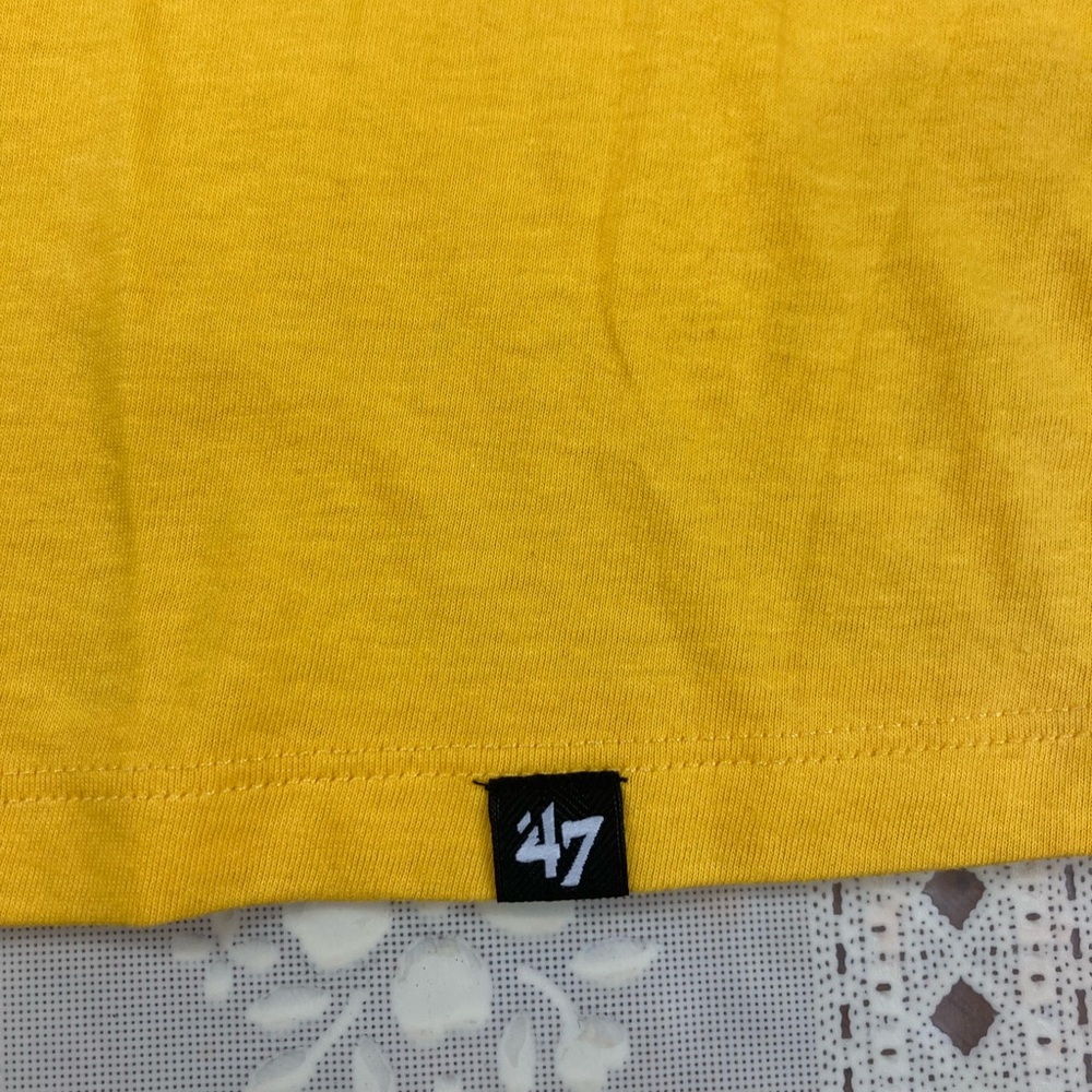 47 Yellow and Black Pittsburgh Steelers Short Sleeve Tee Size Medium - Picture 4 of 12